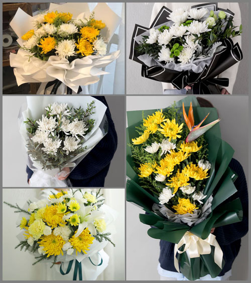 山西晋中介休市连福镇甘草岭村白事花束代送